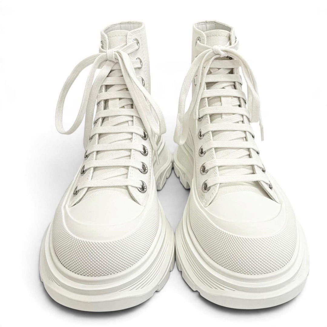 Pristine Alexander McQueen High cut sneakers Tread Slick Boot canvas 37 611706