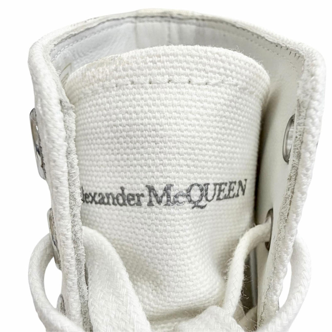 Pristine Alexander McQueen High cut sneakers Tread Slick Boot canvas 37 611706