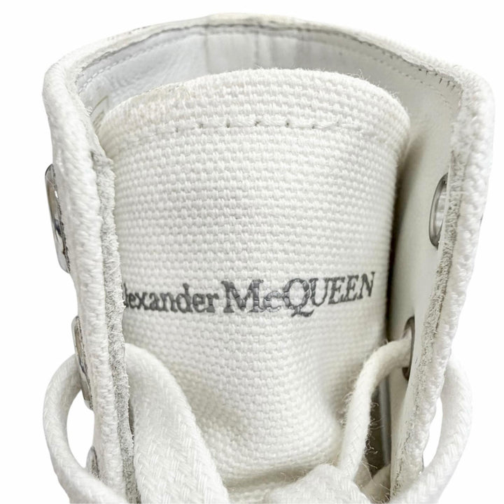 Pristine Alexander McQueen High cut sneakers Tread Slick Boot canvas 37 611706