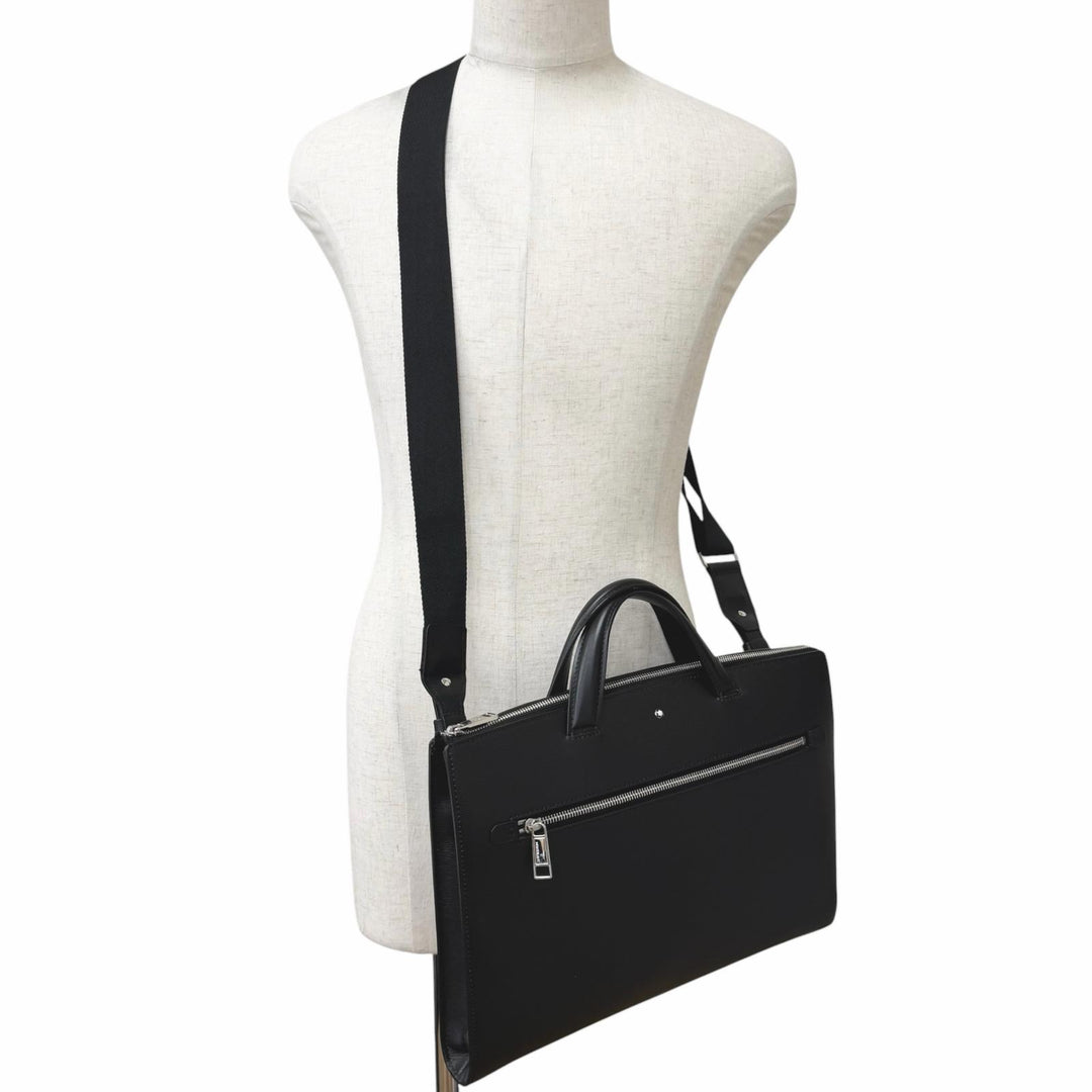 Great MONTBLANC Briefcase Meisterstück 4810 Slim Document Case black