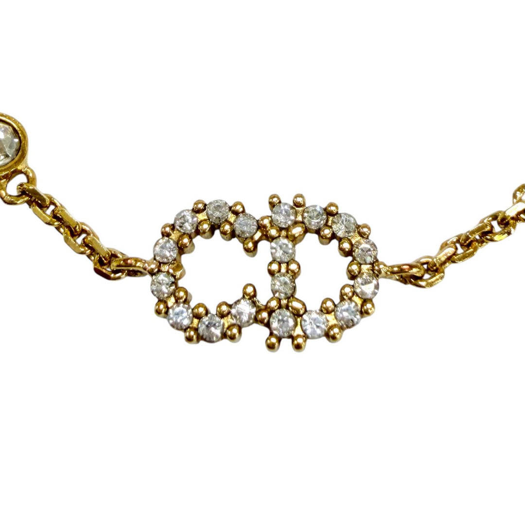 Great DIOR Clair D Lune bracelet Rhinestone Eco Pearl gold Women B3106WOMZI