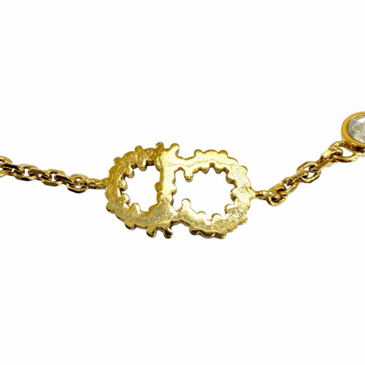 Great DIOR Clair D Lune bracelet Rhinestone Eco Pearl gold Women B3106WOMZI