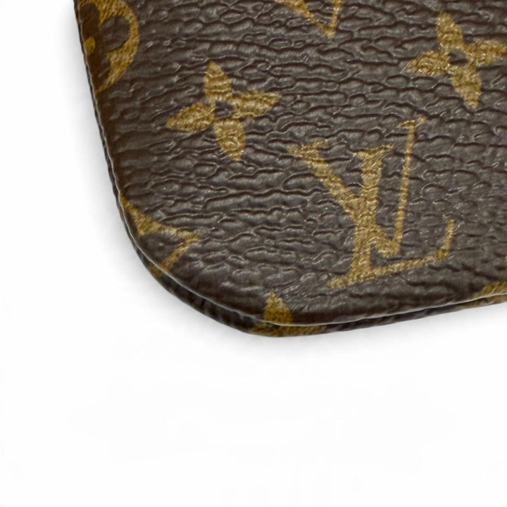 Pristine LOUIS VUITTON Mobile case Phone Holder Brown Monogram canvas M26898