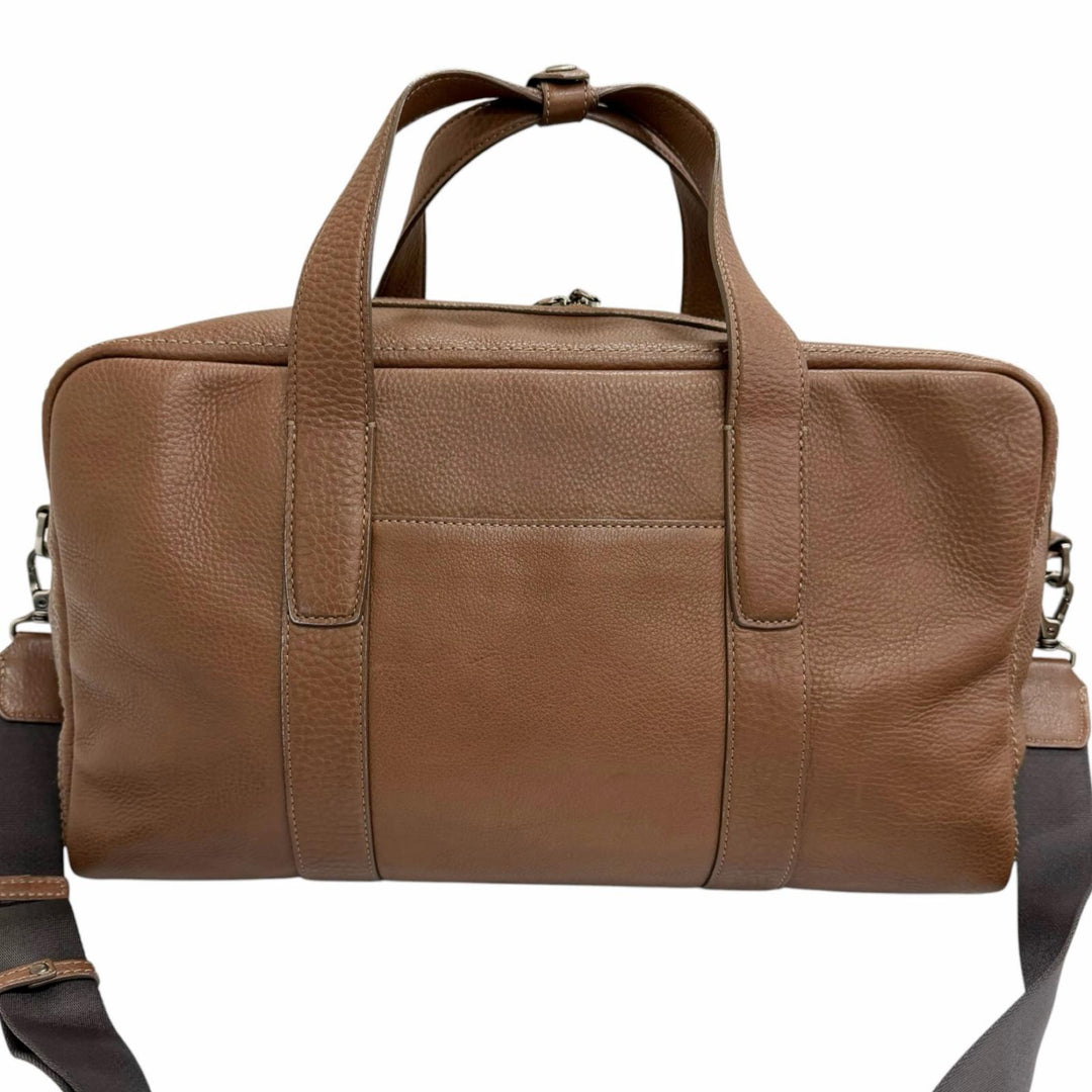 Excellent 土屋鞄 Boston bag 2WAY Shoulder Bag Brown mens