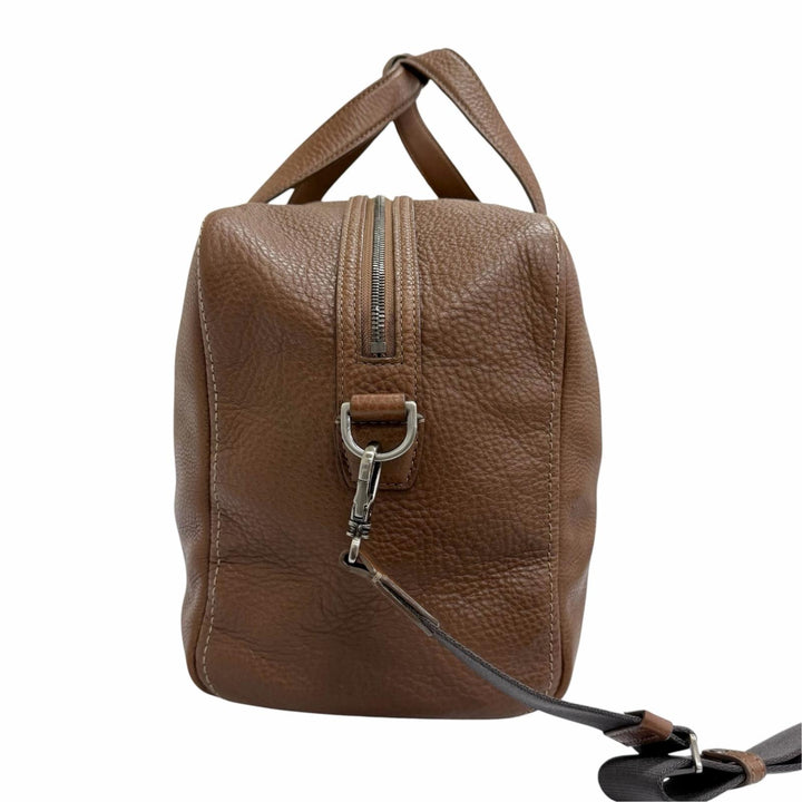 Excellent 土屋鞄 Boston bag 2WAY Shoulder Bag Brown mens