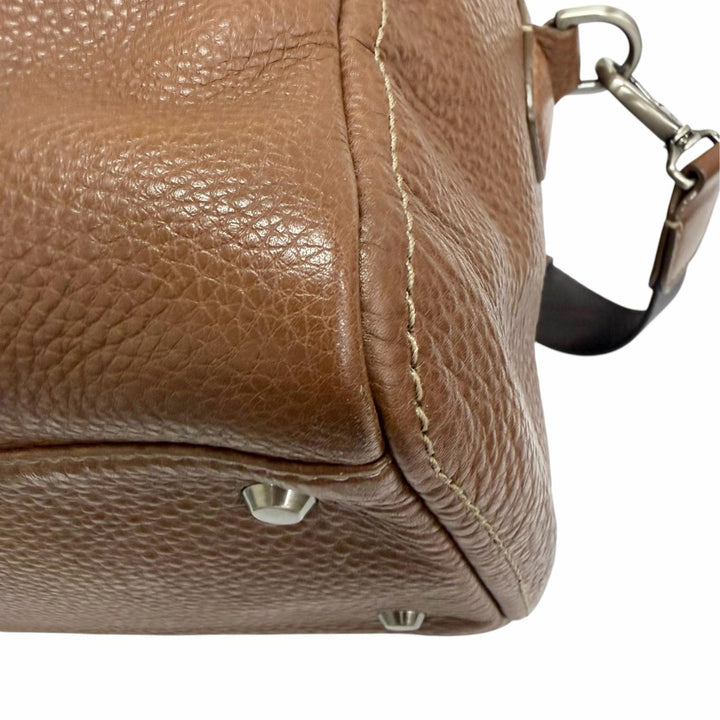 Excellent 土屋鞄 Boston bag 2WAY Shoulder Bag Brown mens