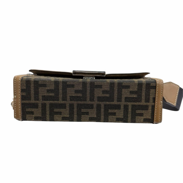 Great FENDI Shoulder Bag ZUCCA Pattern Soft Trunk 2-Way Baguette Bag