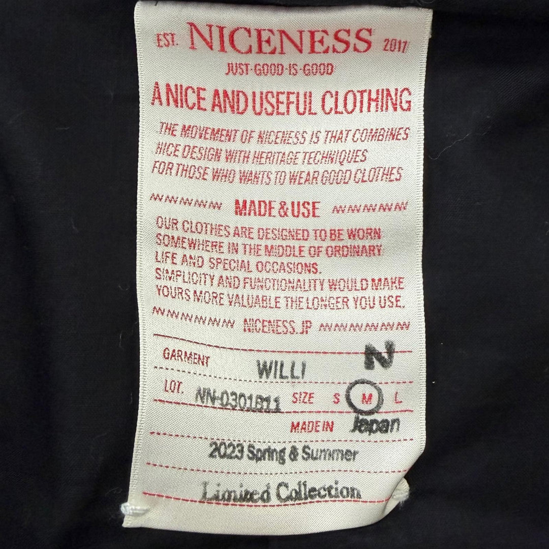 Excellent NICENESS leather jacket WILLI Belted black Sheep leather mens