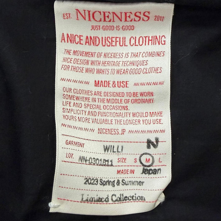 Excellent NICENESS leather jacket WILLI Belted black Sheep leather mens