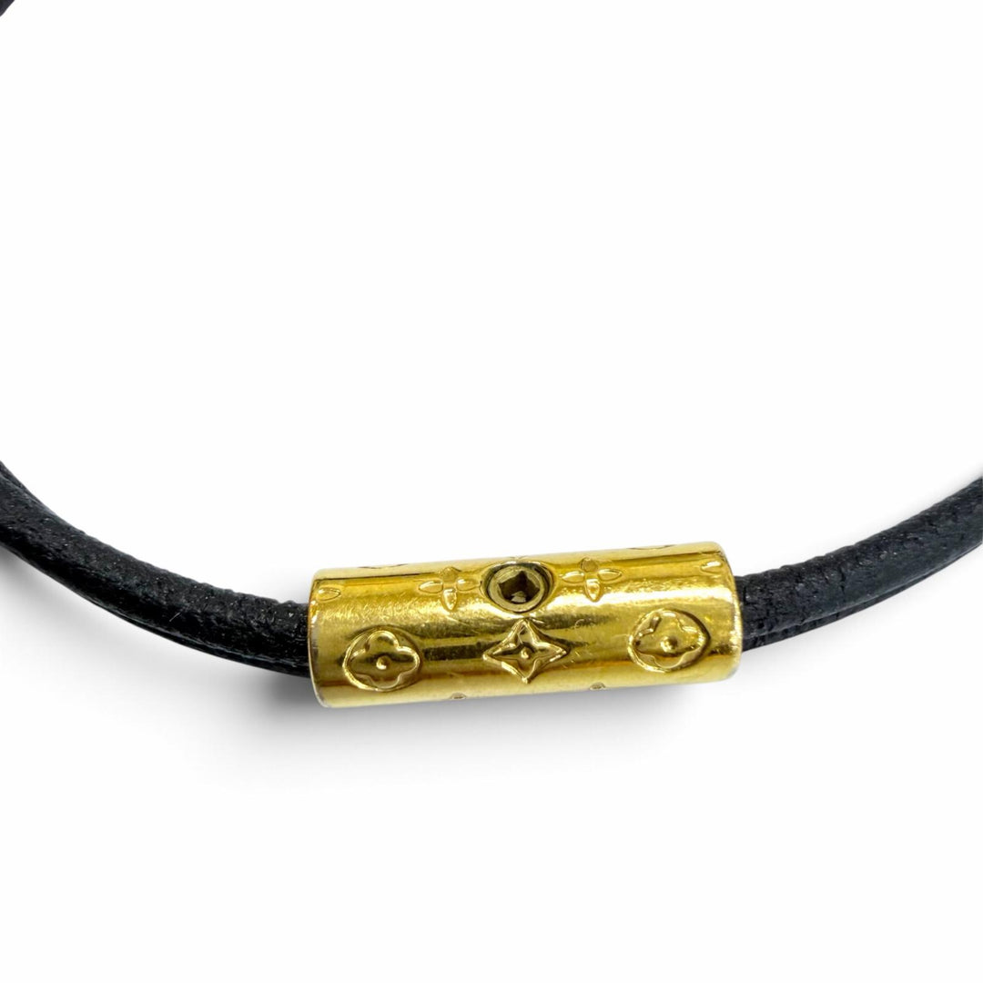 Very Good LOUIS VUITTON bracelet Cadena motif LV padlock gold Women M8217F