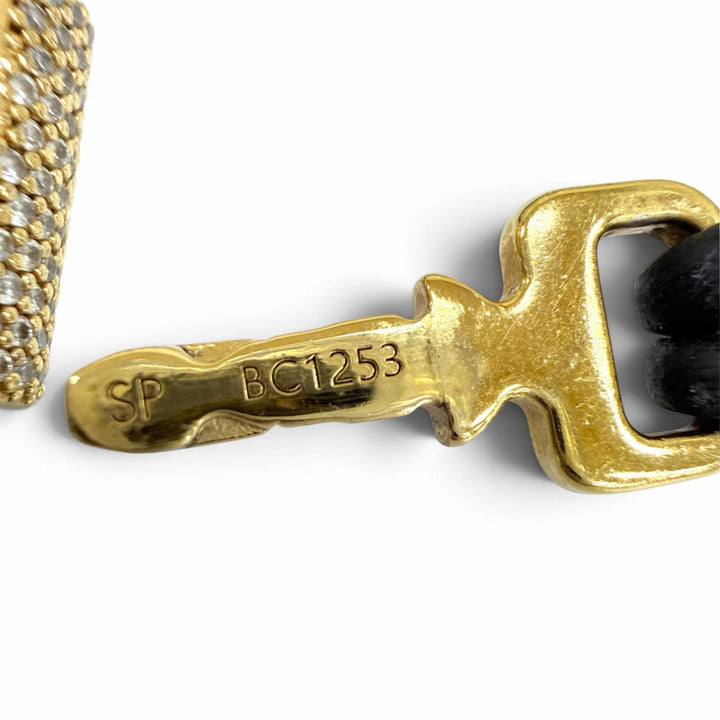 Very Good LOUIS VUITTON bracelet Cadena motif LV padlock gold Women M8217F