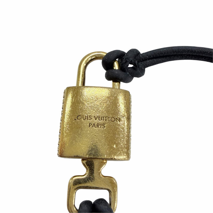 Very Good LOUIS VUITTON bracelet Cadena motif LV padlock gold Women M8217F