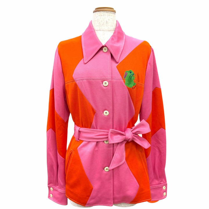 Pristine GUCCI Jacket Rabbit logo embroidered belt included, S 723531