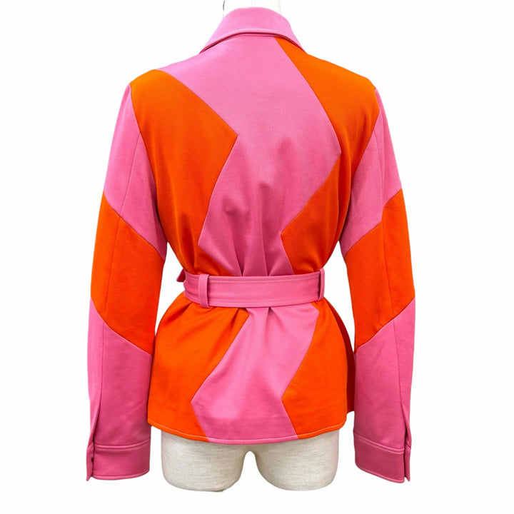 Pristine GUCCI Jacket Belted Rabbit Embroidered Pique polyester XS 723531