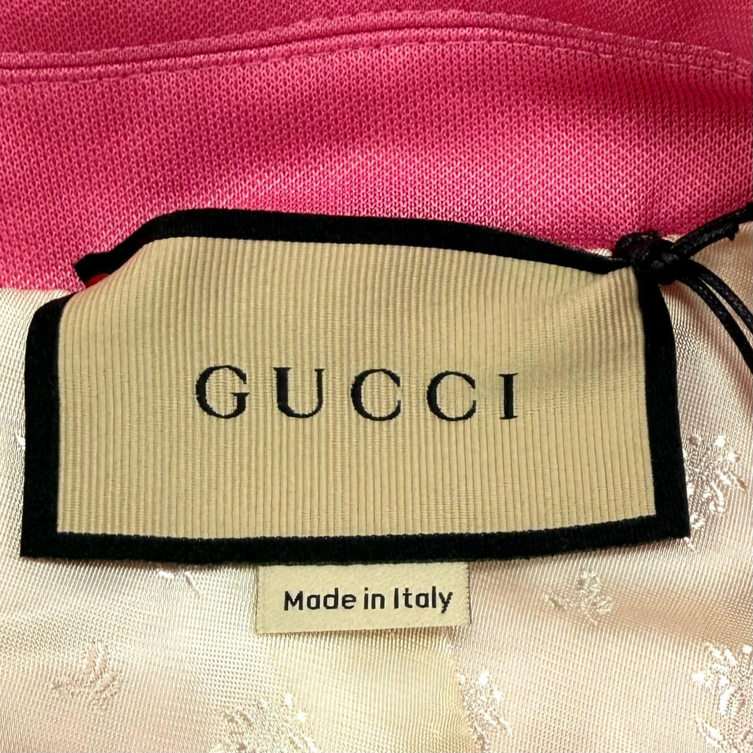 Pristine GUCCI Jacket Belted Rabbit Embroidered Pique polyester XS 723531