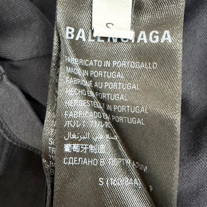 Pristine BALENCIAGA BFRND INSIDE-OUT L/S HOODED T-SHIRT