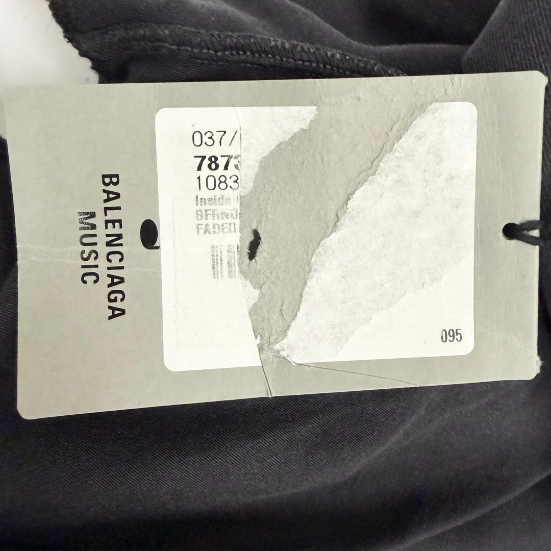 Pristine BALENCIAGA BFRND INSIDE-OUT L/S HOODED T-SHIRT