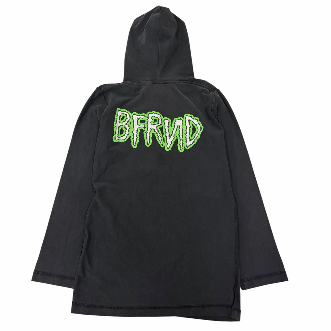 Pristine BALENCIAGA BFRND INSIDE-OUT L/S HOODED T-SHIRT