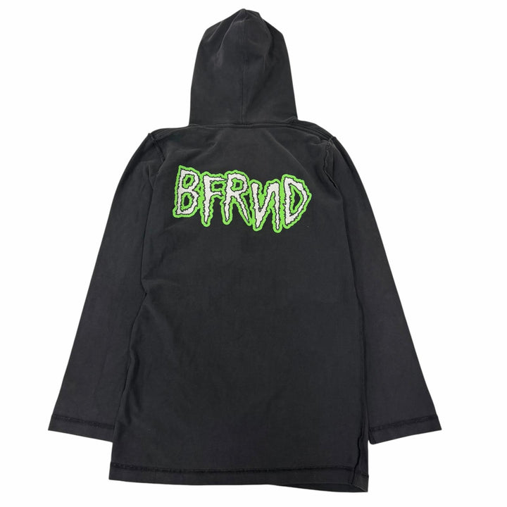 Pristine BALENCIAGA BFRND INSIDE-OUT L/S HOODED T-SHIRT