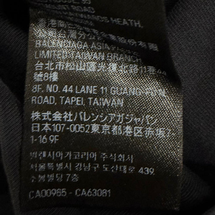 Pristine BALENCIAGA BFRND INSIDE-OUT L/S HOODED T-SHIRT