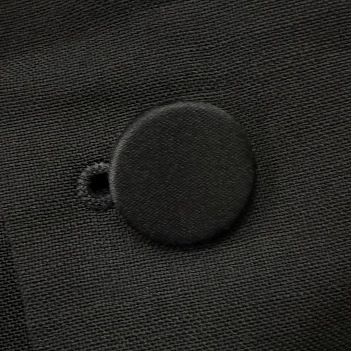 Pristine GUCCI suit Tuxedo two-piece set single black mohair mens 606245