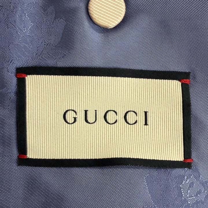Pristine GUCCI suit Tuxedo two-piece set single black mohair mens 606245