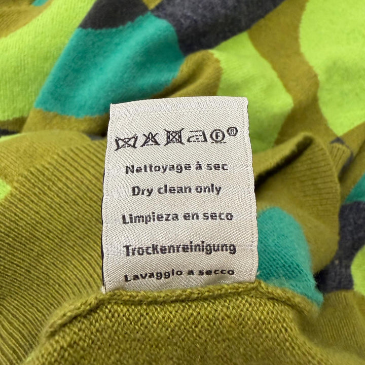 Great HERMES sweater Maillon Puzzle Crewneck green cashmere mens S