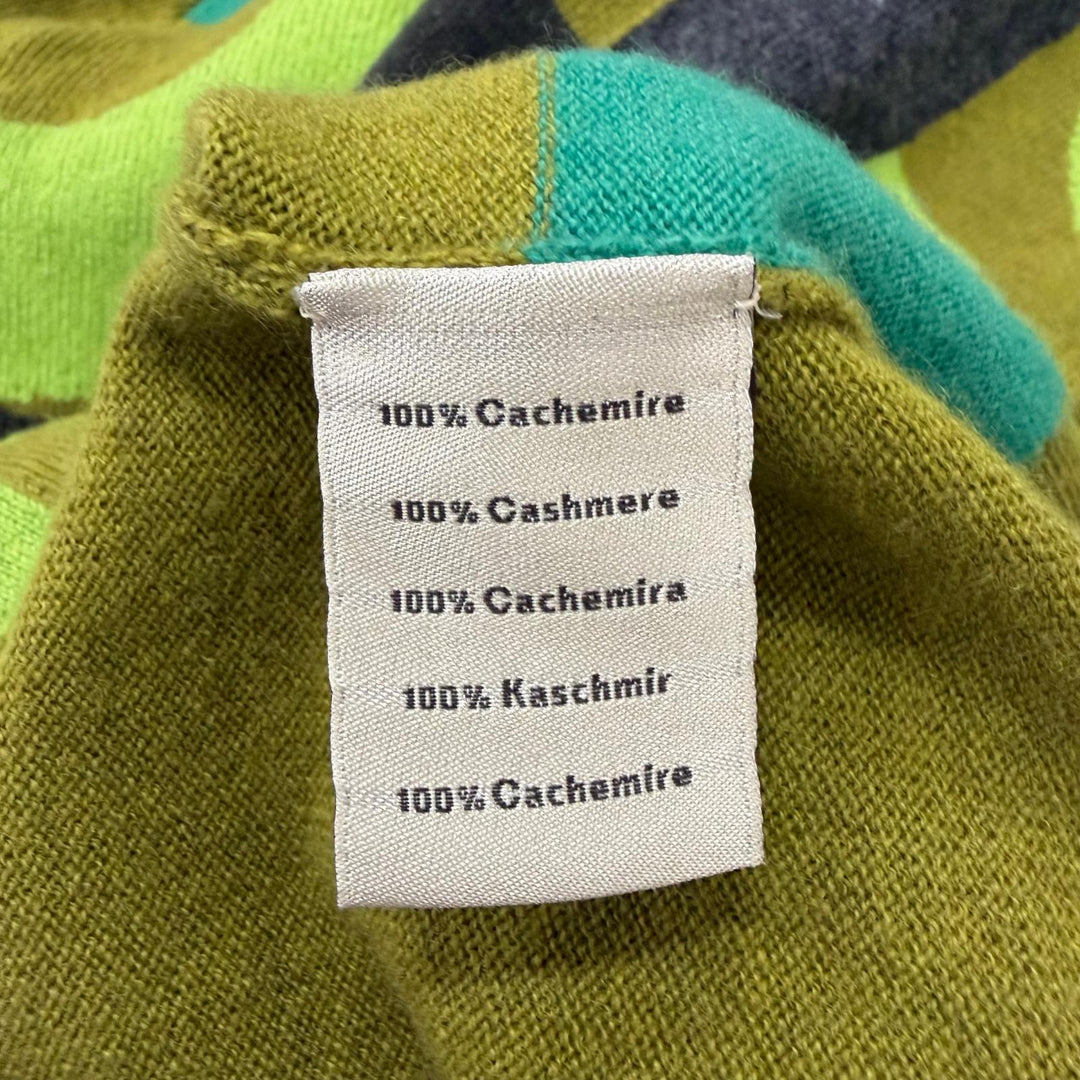 Great HERMES sweater Maillon Puzzle Crewneck green cashmere mens S