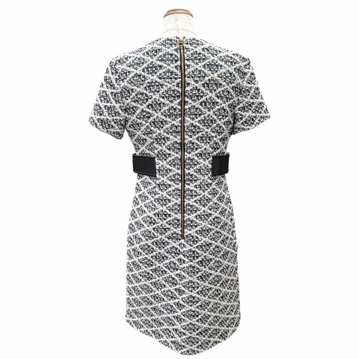 Pristine LOUIS VUITTON one piece Maltage short-sleeved tweed black IT 38