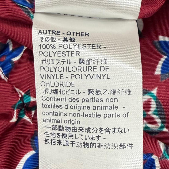 Pristine LOUIS VUITTON Pants Monogram Bordeaux silk Women IT 38