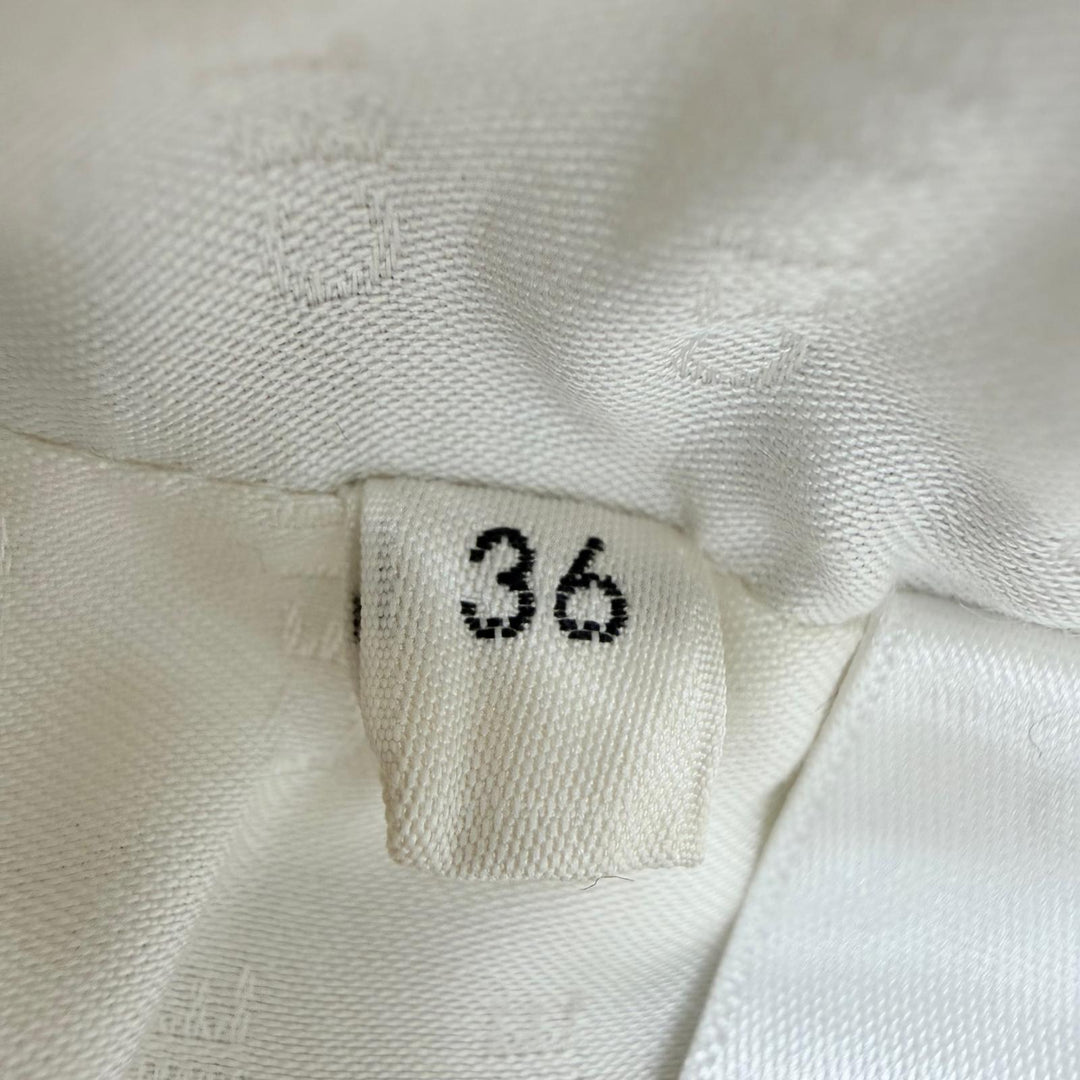 Excellent CELINE Jacket Triomphe Chelsea Collarless Light blue 36 2V65S128X