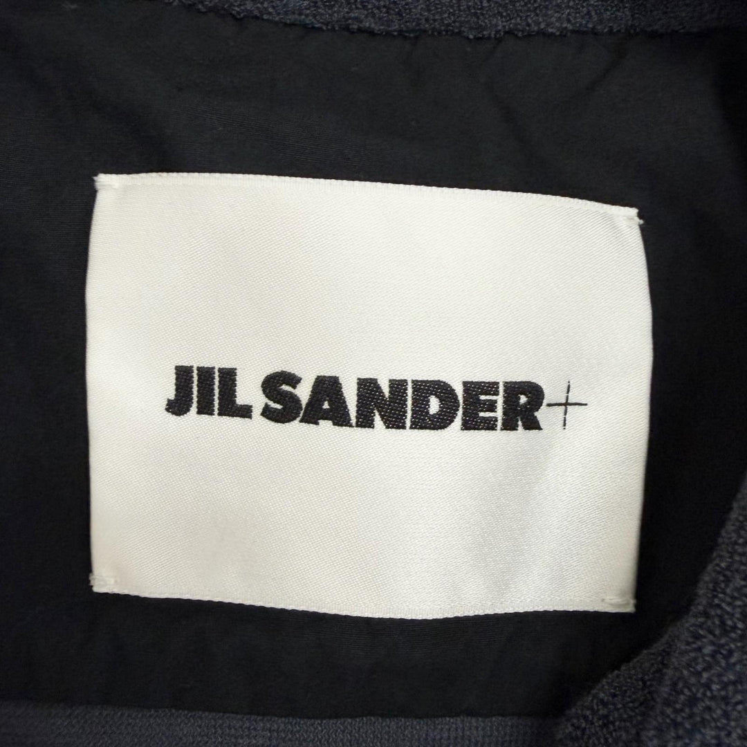 Excellent JIL SANDER+ Short sleeve shirt Terry cloth bowling shirt navy