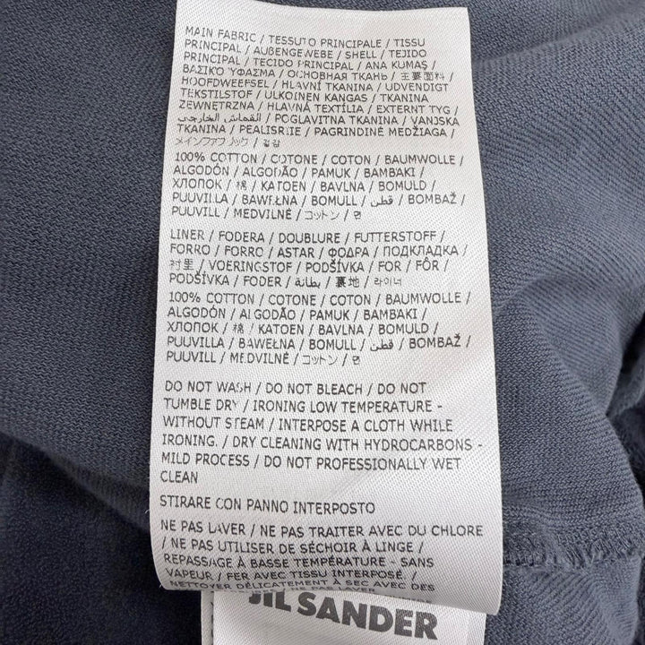 Excellent JIL SANDER+ Short sleeve shirt Terry cloth bowling shirt navy
