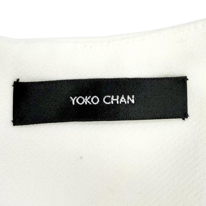 Excellent YOKO CHAN blouse Faux Pearl Long-Sleeve Peplum Top 36 YCB-522-290