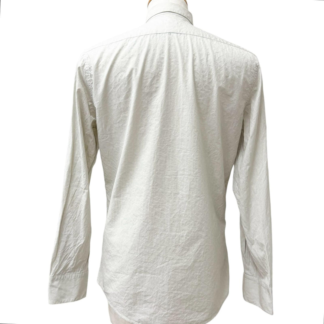 Excellent HERMES Long sleeve shirt Chaine d'Ancre all-over print sleeve