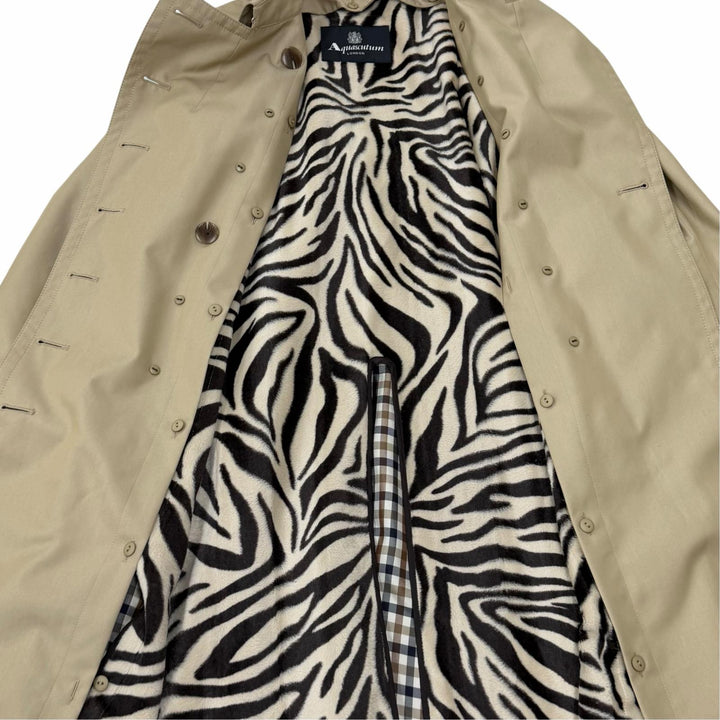 Excellent Aquascutum trench coat Belt and liner included beige cotton Women 10