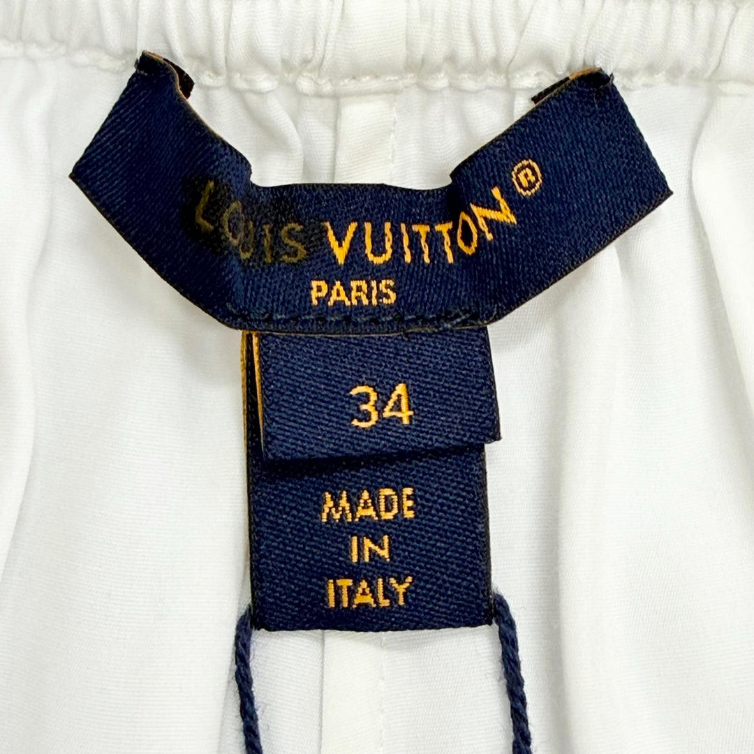 Pristine LOUIS VUITTON Shorts Graphic print white Rayon Women 34