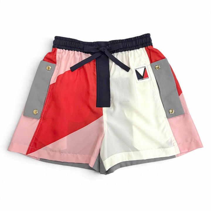 Pristine LOUIS VUITTON 37th America's Cup Shorts Gaston V Patch silk 34