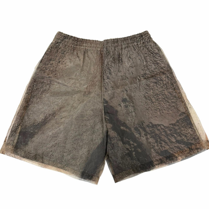 Pristine LOUIS VUITTON Shorts Printed design, sheer, docking Brown