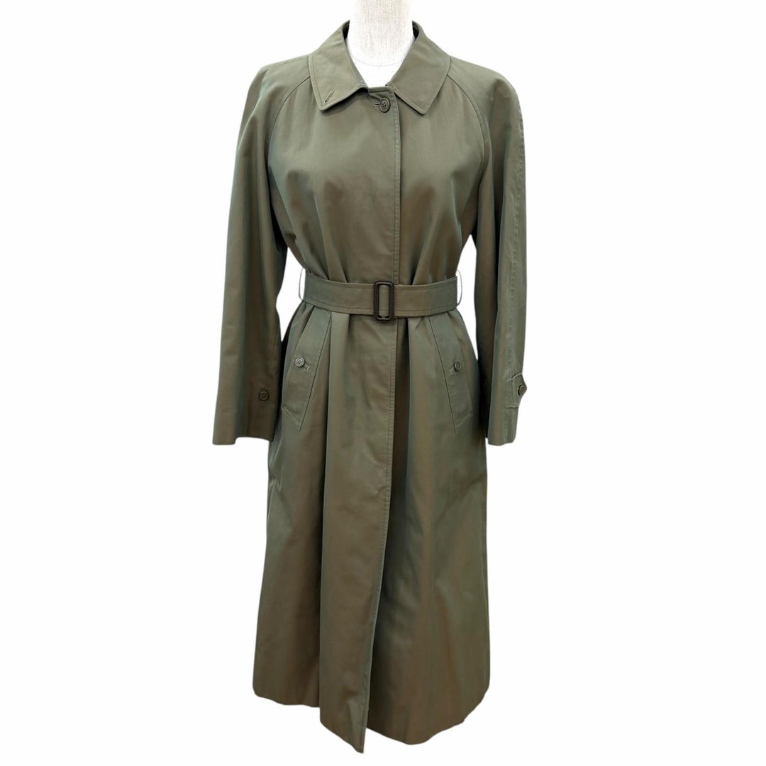 Great BURBERRY coat Belted, Nova Check Pattern Lining cotton 11 FD080-039-79