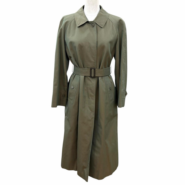 Great BURBERRY coat Belted, Nova Check Pattern Lining cotton 11 FD080-039-79