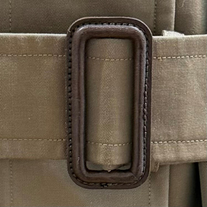 Great BURBERRY coat Belted, Nova Check Pattern Lining cotton 11 FD080-039-79