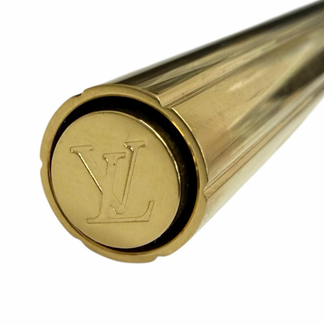 Great LOUIS VUITTON fountain pen Stripe Pattern Cap Style gold 750 mens