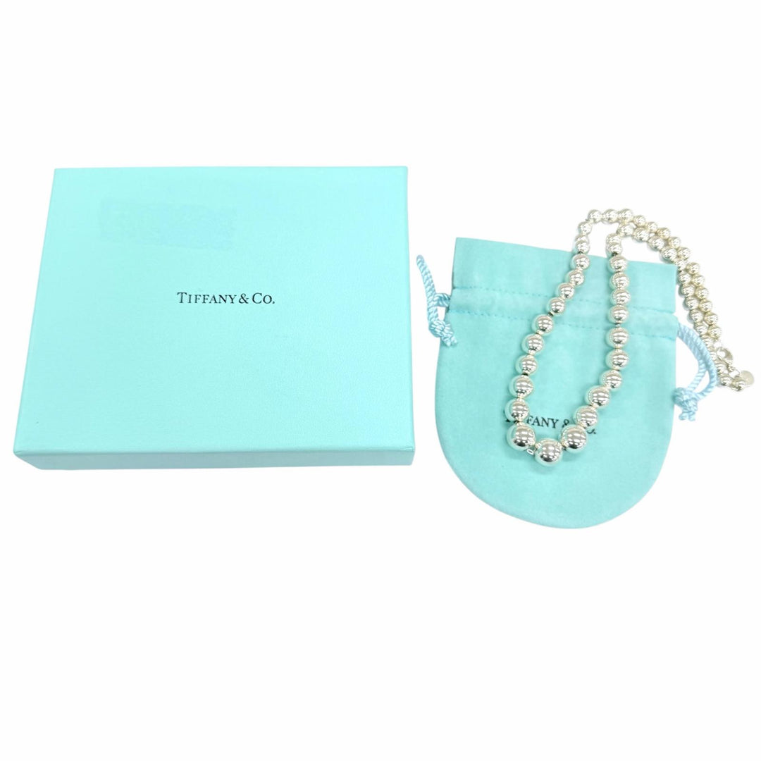 Great TIFFANY&Co. Necklace Glazed Ball Necklace Silver 925 Women