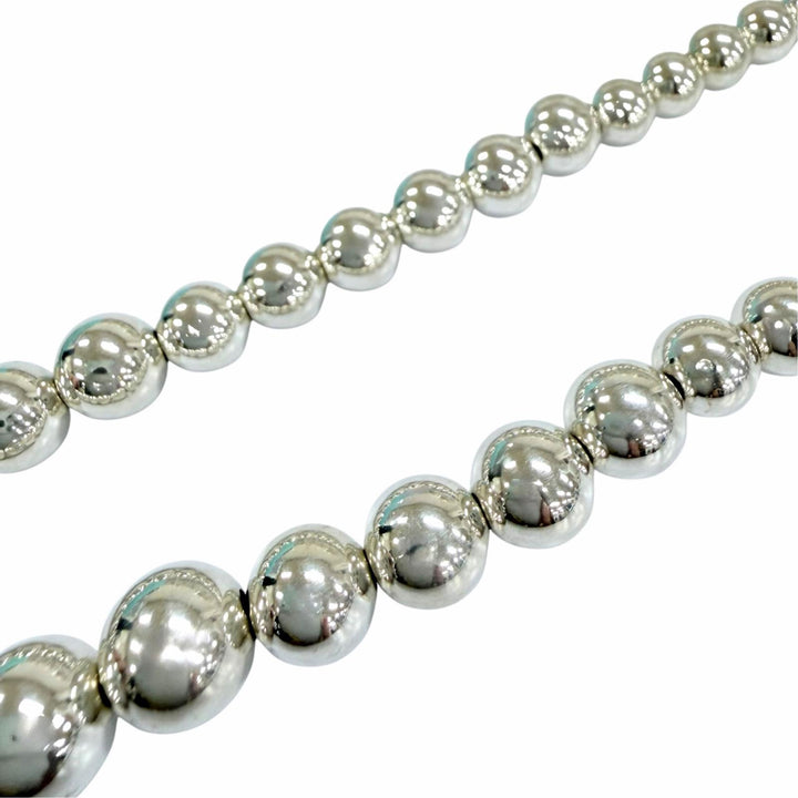 Great TIFFANY&Co. Necklace Glazed Ball Necklace Silver 925 Women
