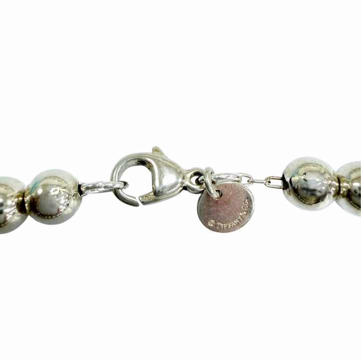 Great TIFFANY&Co. Necklace Glazed Ball Necklace Silver 925 Women