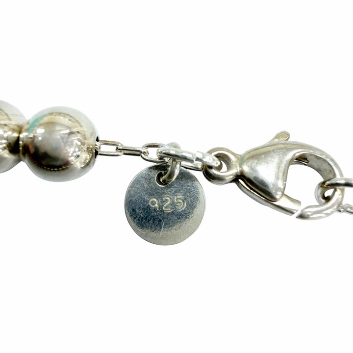 Great TIFFANY&Co. Necklace Glazed Ball Necklace Silver 925 Women