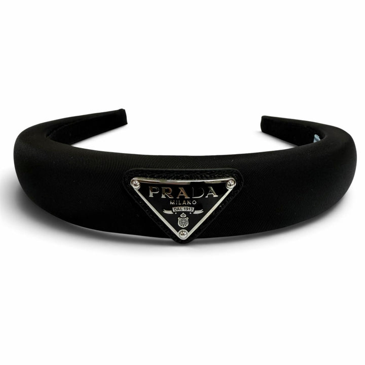 Pristine PRADA Katyusha TriangleWith logo black Nylon Women 1IH080