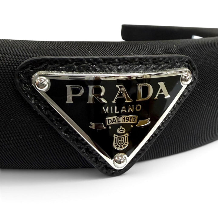 Pristine PRADA Katyusha TriangleWith logo black Nylon Women 1IH080