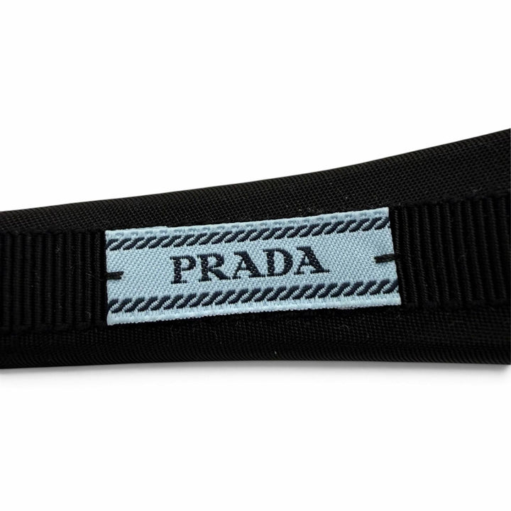 Pristine PRADA Katyusha TriangleWith logo black Nylon Women 1IH080